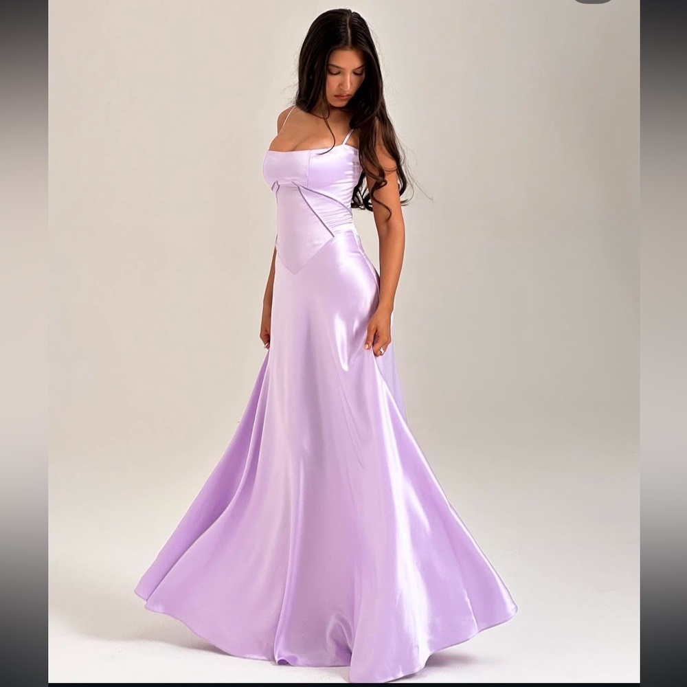 House‎ of L D-DD 'Anabella' Orchid Lace Up Maxi Dress NWOT